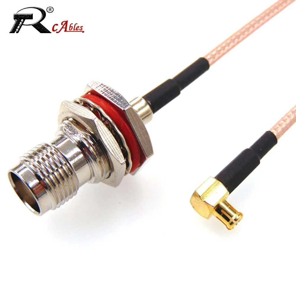 Waterproof TNC Female to MCX Male 90Degree RF Coaxial RG316 Cable Extension Splitter Router GPS GPRS Low Loss Wire Connecter