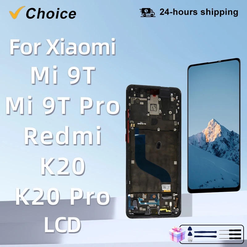 CHOICE OLED For Xiaomi 9T LCD Display Mi 9T Pro Touch Screen Digitizer Assembly For Xiaomi Redmi K20 Pro K20 LCD Replace Parts