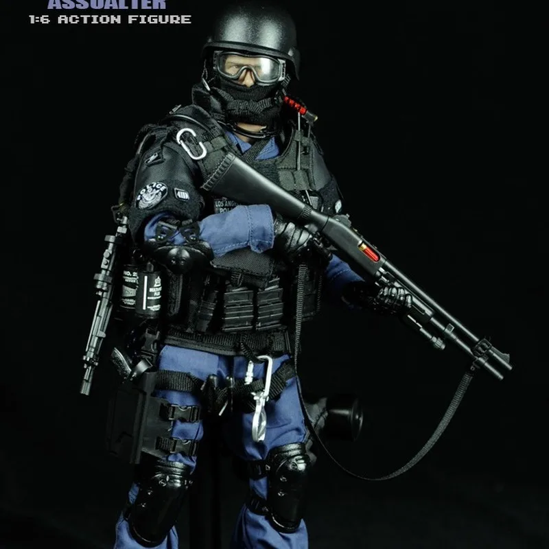 12 بوصة شخصية الحركة المشتركة العسكرية مع عملية محاكاة واقعية ، 1/6 مقياس Te الشرطة Swat الجندي لعبة مجسمة الشكل هدية