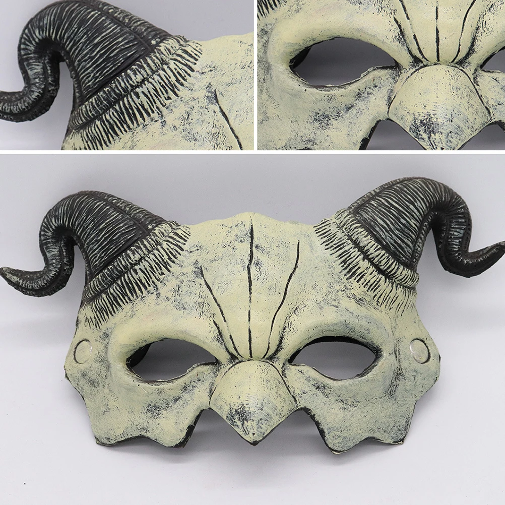 

Mask Half Face Scary Halloween Masquerade Party Costume Makeup Props Long Lasting Comfortable Fits Most People Halloween