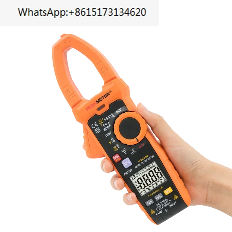 Peakmeter PM2128 Top Quality Auto/Manual Range Multimeter analog With Analogue Bar Graph Display digital aca dca clamp meter