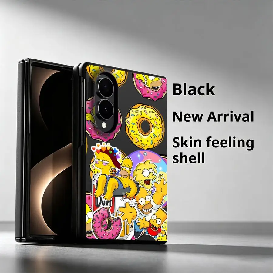 Cartoon Cute Simpson Luxury Phone Cover Case for Samsung Galaxy Z Fold8 Wide ZFold8 ZFold Wide Z Fold 8