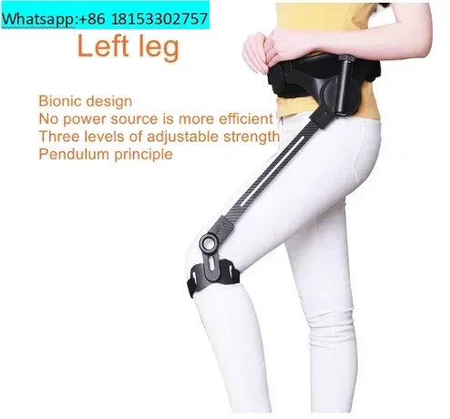 Elderly Stroke Hemiplegia Rehabilitation Walking Aid Lower Limb Assistance Exercise Leg Lifting Exoskeleton Orthosis Fixator