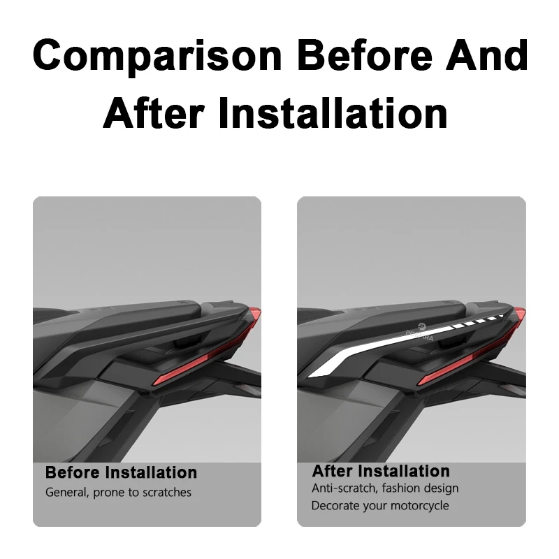 POSFIRA Motorcycle Passenger Handle Sticker Vinyl Decals for Honda XADV X ADV 750 X-ADV XADV750 2021-2026 2025 2024 Accessories