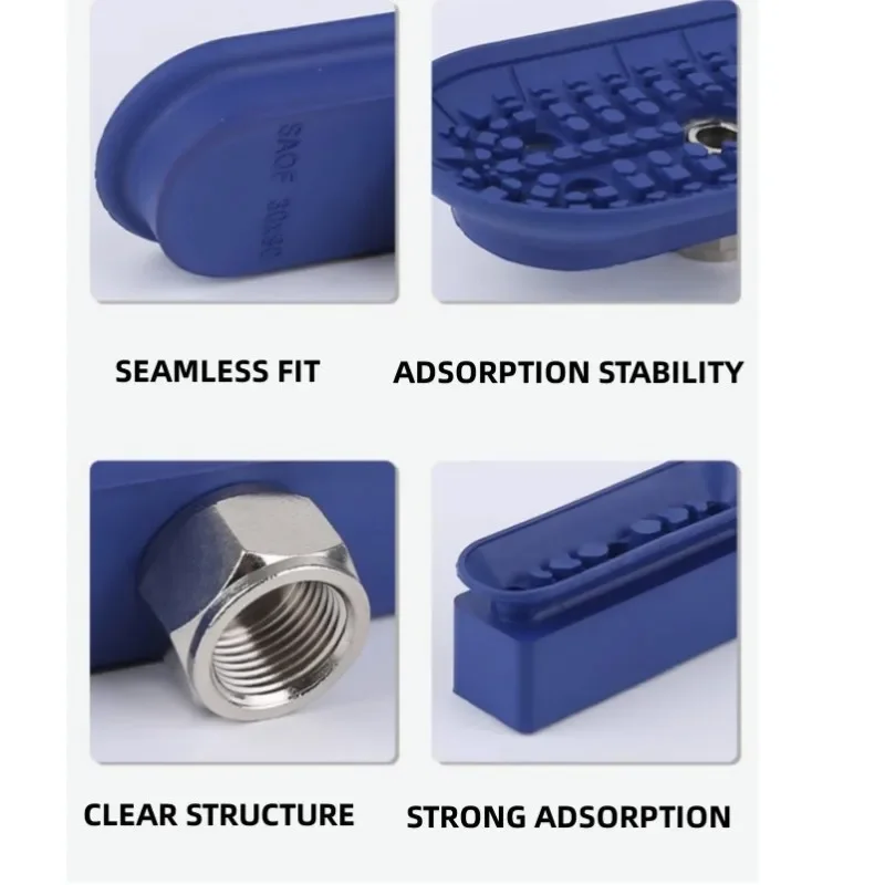 ロボット二重層長楕円形真空吸盤 ロボットハードウェア SAOF/SAOB80×40 木鋼板吸盤
