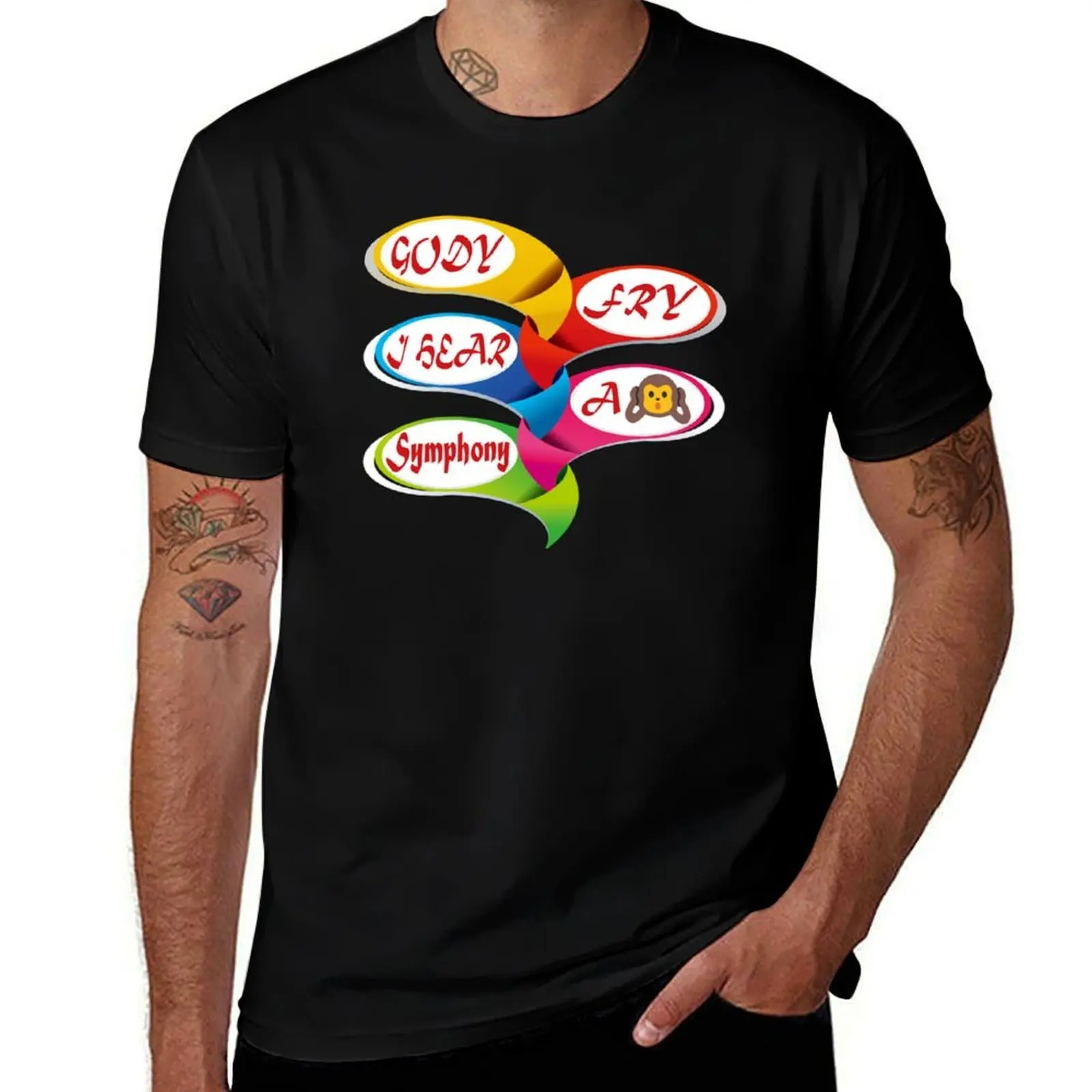 

cody fry i hear a symphony T-Shirt anime tshirt cotton graphic tees Aesthetic clothing mens t shirts casual stylish