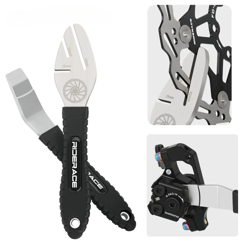 

Bicycle Hydraulic Oil Disc Piston Push Bike Disc Rotor Alignment Tool Cycling Disc Brake Correction Wrench Adjustment Tool