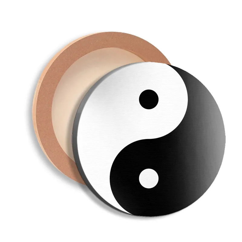 

Chinese Tai Chi Zen Abstract Canvas Painting Wall Art Decorativos Living Room Home Decor Bedroom Anime Modern Round Picture