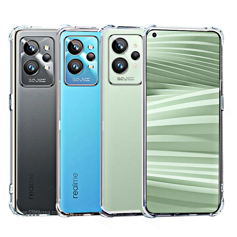 For Oppo Realme GT2 Pro Case Shock-Resistant Airbags Shockproof Soft Back Cover Case for Realme GT 2 Pro /GT Neo 2 Gt2pro 5G