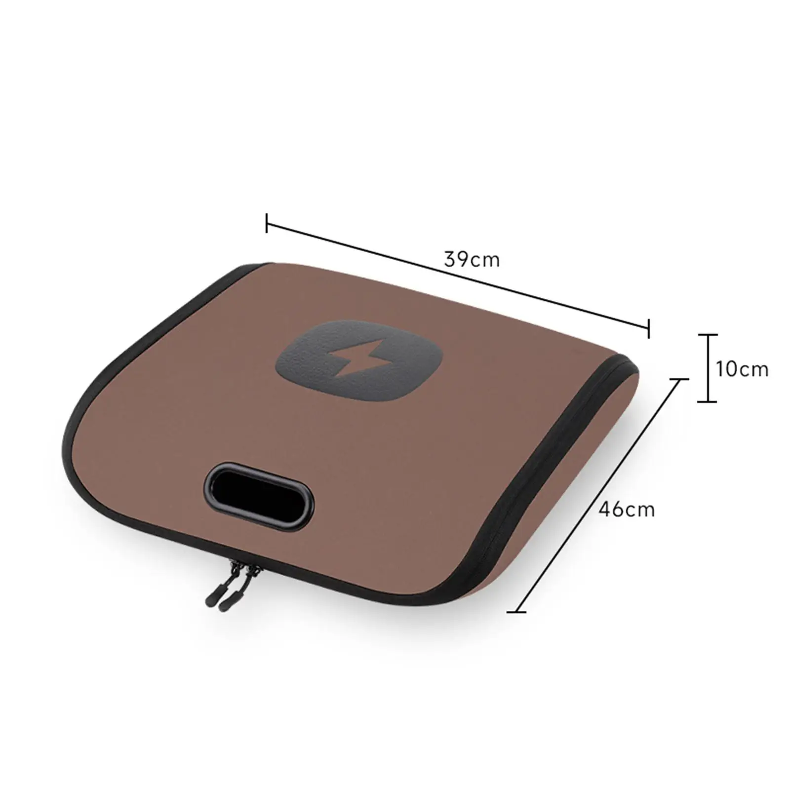 

Portable EV Charging Cable Storage Bag with Shockproof PVC Leather Soft Lining for Car Trunk Organization