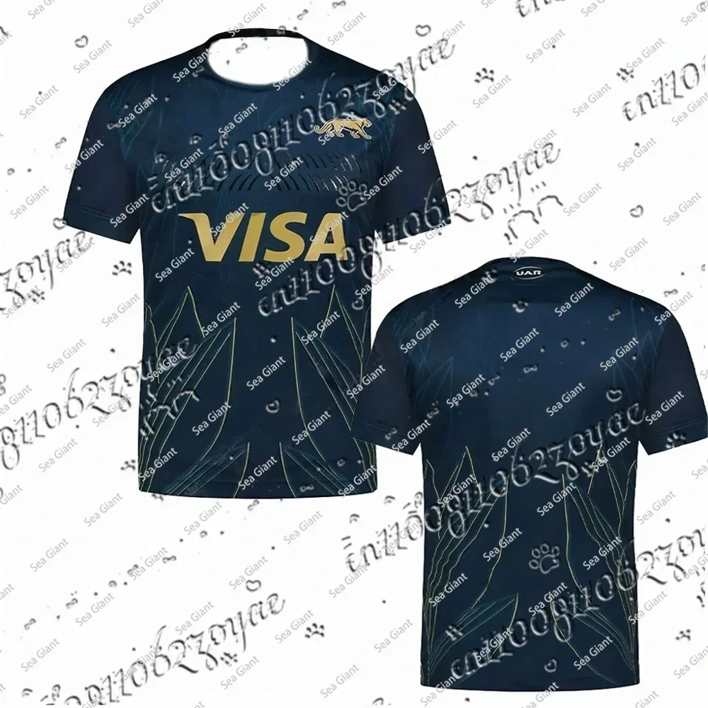 

2025 Los Pumas Argentina Home Rugby Jersey Clothes Men Kids Children Train T Shirt Team Tee Teenager Boys Male Top Away Kit New
