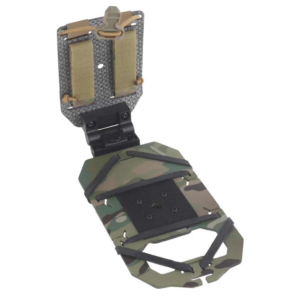 Tactical Rotating Phone Holder Folding Navigation Board Cellphone Hold Gear Hunting Vest Accessories