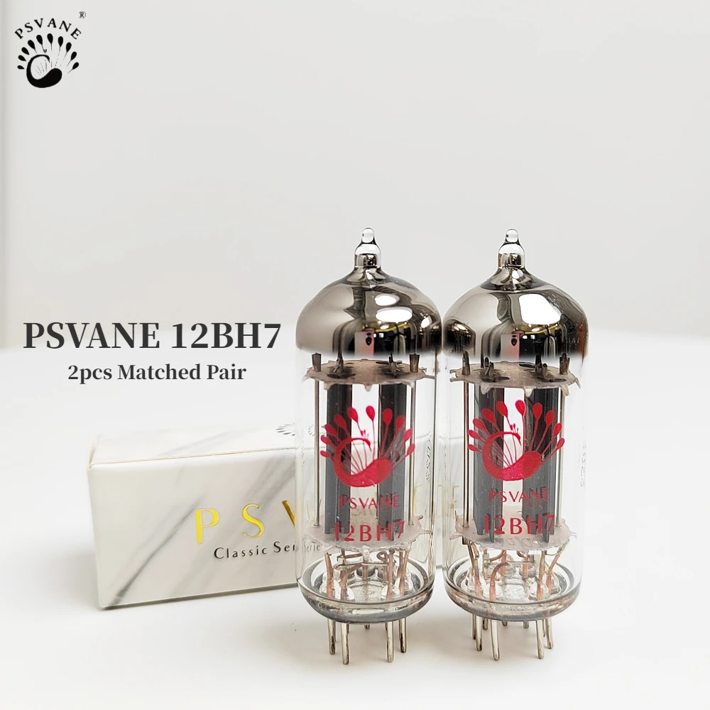 PSVANE 12BH7 Vacuum Tube Replaces 12BH7A 6N6 7119 for HIFI Audio Valve Electronic Tube Amplifier Kit DIY Matched Quad