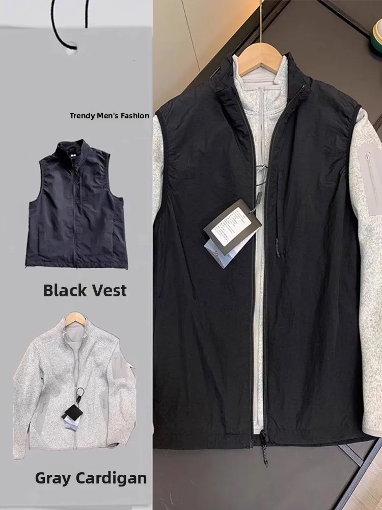 

Американский комплект Bla в стиле ретро, мужская осенняя верхняя одежда, уличный повседневный универсальный длинный топ све для подростков, модный многослойный топ