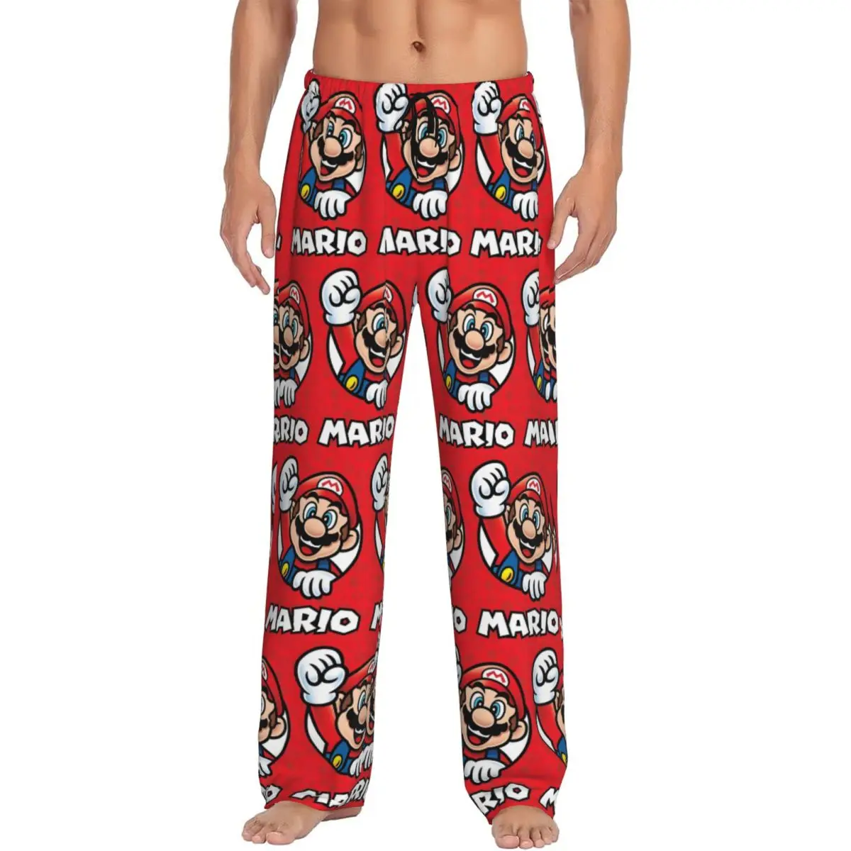 

Custom Men M-Marioed Pajama Pants Printed Entertainment Sleep Sleepwear Bottoms with Pockets