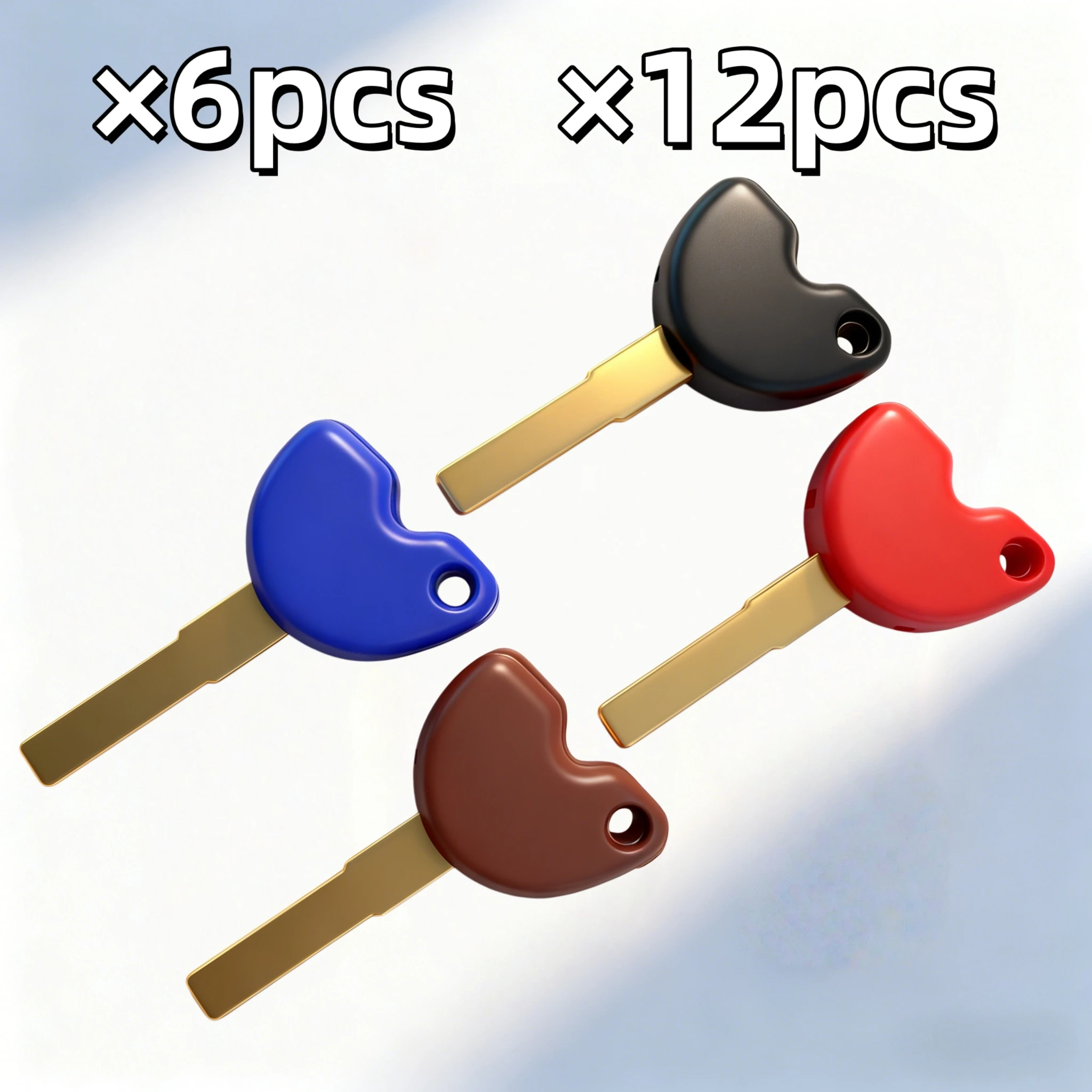 

6pcs 12pcs Key Motorcycle Replace Uncut Keys For Vespa Piaggio 3VTE GTV GTS 125 250 300 795 GILERA NEXUS 500 MP3 250 beverly 350