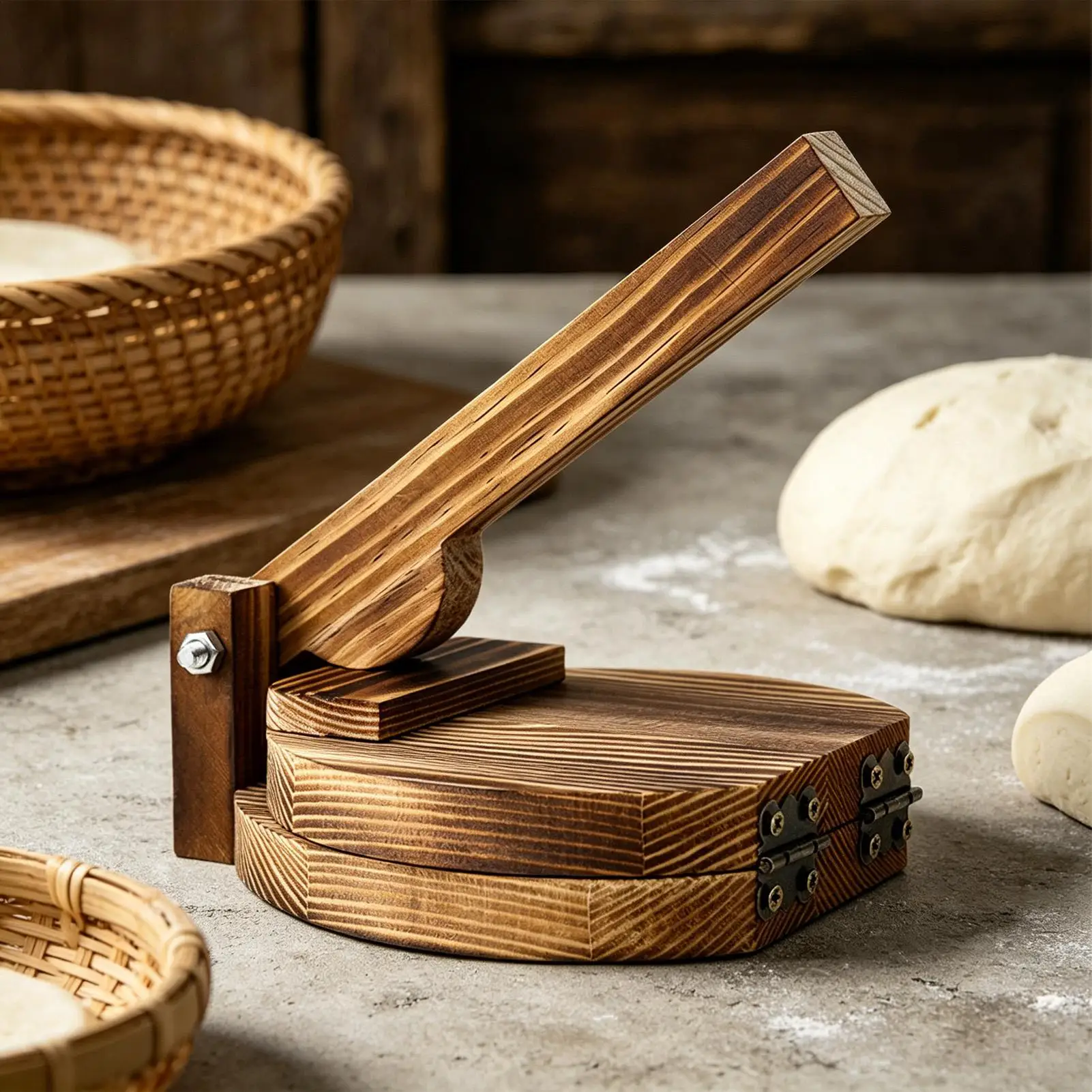 Molde Manual de Madera para Empanadas y Dumplings, Utensilio de Cocina para Hacer Dumplings, Prensa para Masa, Tortillas, Ravioles y Wontons, para el Hogar