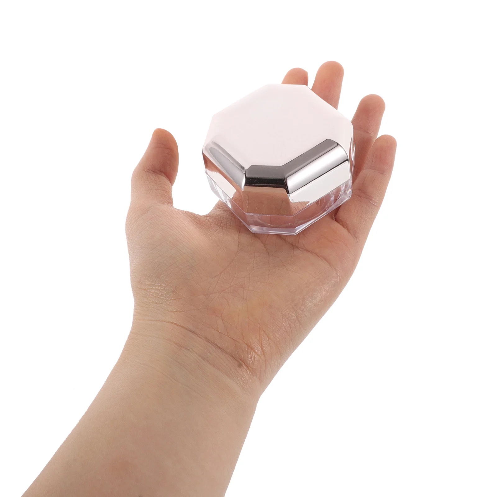 

Mini Loose Powder Box Makeup Containers Empty Compact for Boxes Case Rose Gold Face