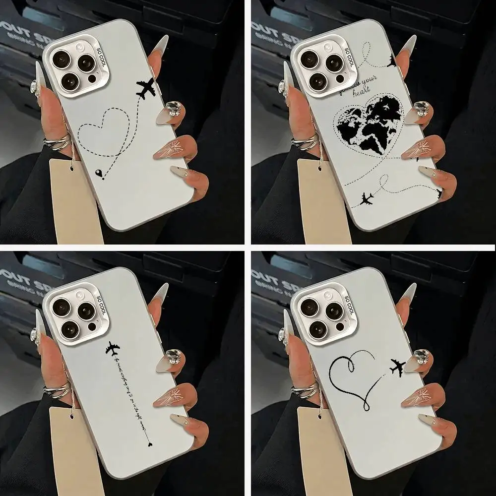 

Go to the one I love Phone Case For IPhone 17 Air 16 15 14 13 12 11 Pro Max White Sliver Hard Cover