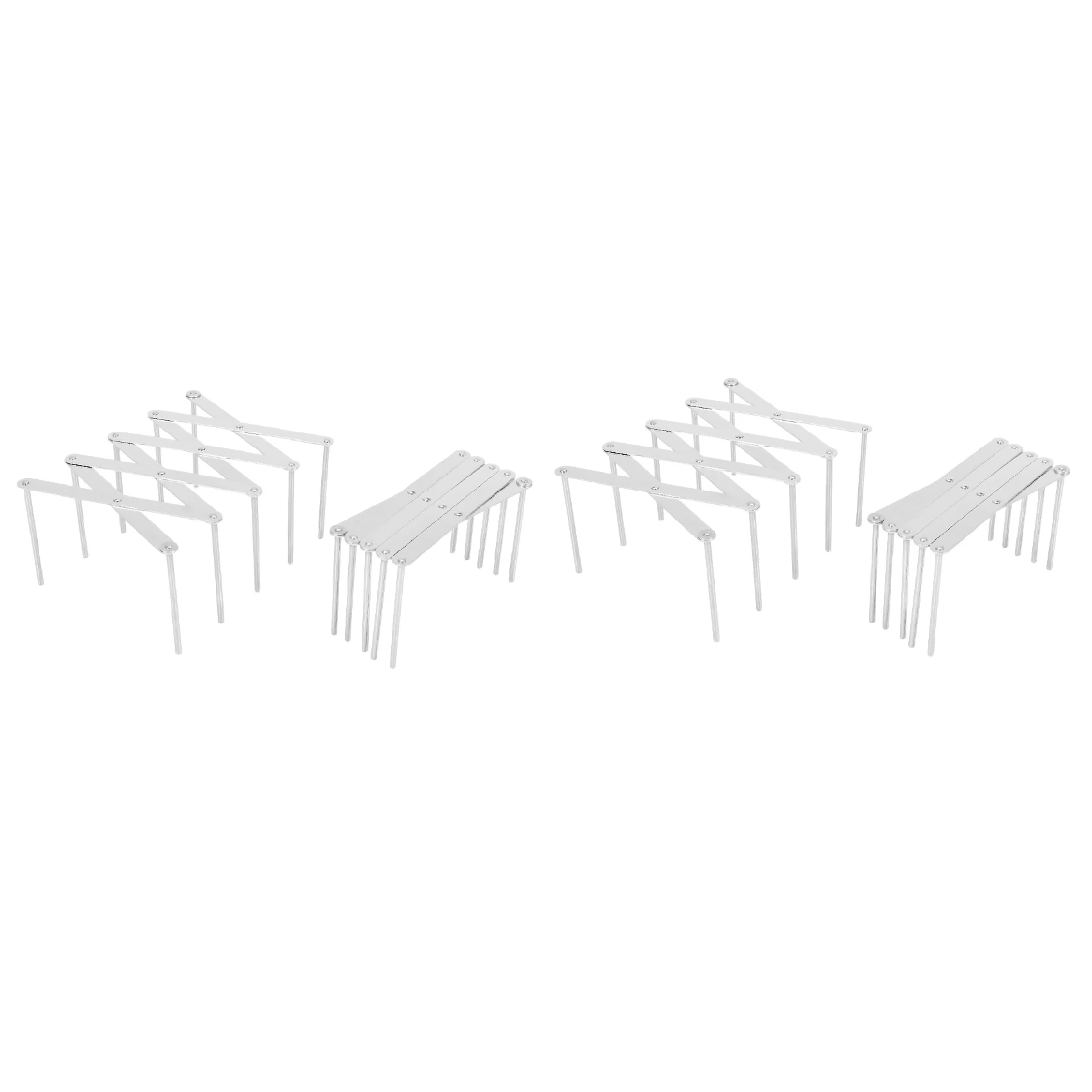 ABXF-4 упаковка, выдвижные держатели для крышек кастрюли, подставка для пароварки, кастрюли, держатель для очков, разделочная доска, сушилка для шкафа, кладовой (2 шт.)