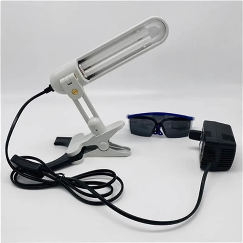 311nm Aging Test Dedicated Light, 9W Clip-on Lamp, Phototherapy Research Tool for Material and Laboratory Use