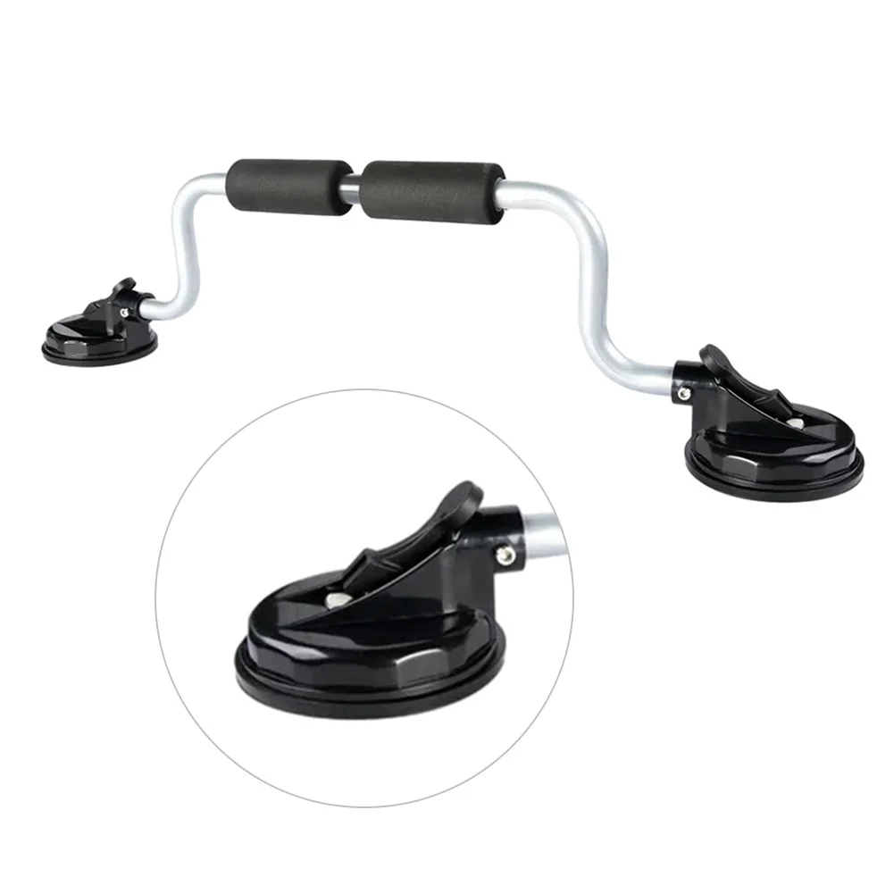 Kayak Roof Rack Strong Suction Boat Load Assist with Foam Rollers Roller Loader for Mounting Kayaks and Canoes To Car Tops-Black