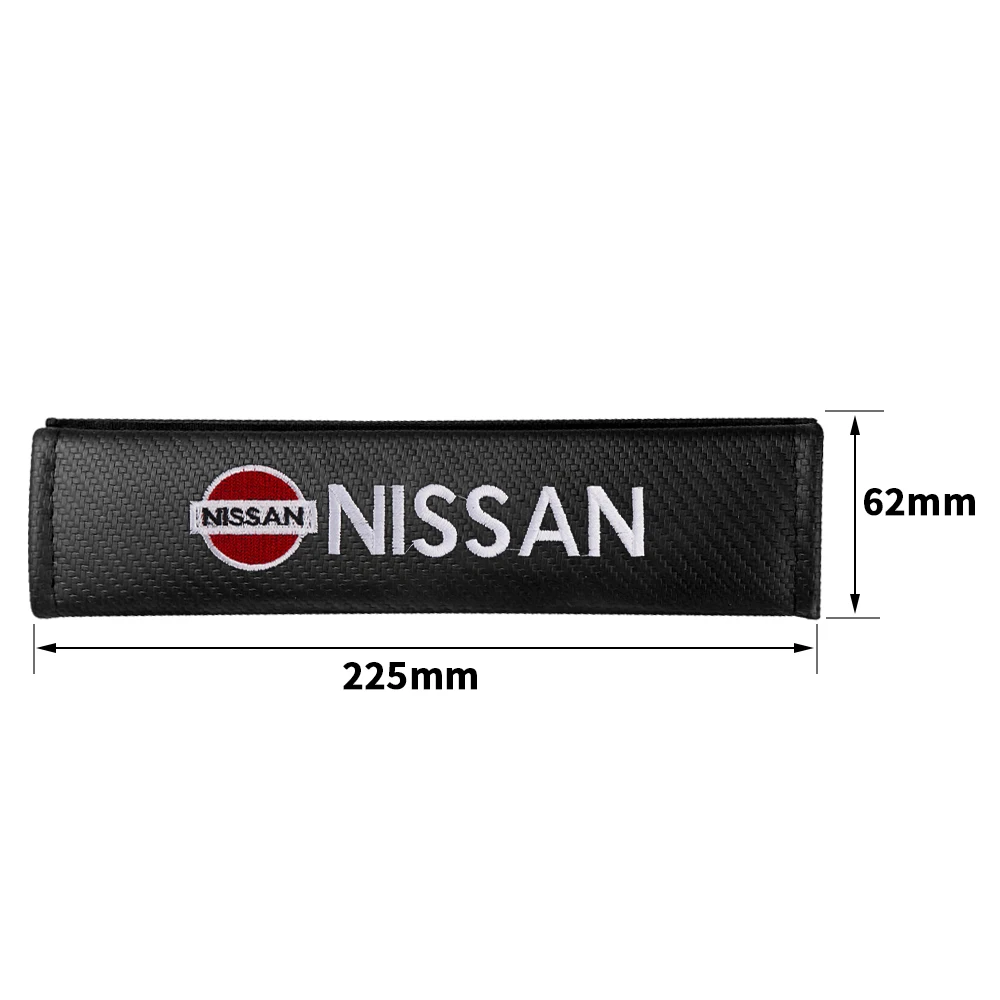 1pc/2pcs Car Safety Belt Covers Seat Belt Case Cover Auto Case For Nissan Nismo Almera X-Trail Armada Kicks Cube Juke Rogue