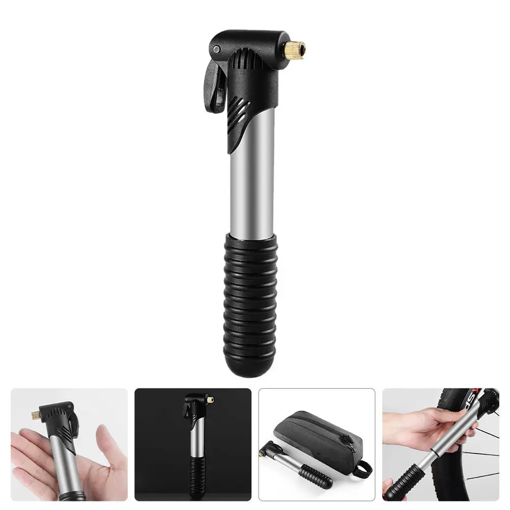 

Портативный компрессор высокого давления для накачивания шин велосипедов и мячей, из нержавеющей стали, легкий, мини-компрессор, простое подключение, длительное использование