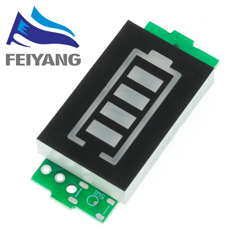 1s 2s 3s 4S único 3.7v módulo indicador de capacidade da bateria de lítio 4.2v display azul testador de energia da bateria do veículo elétrico li-ion