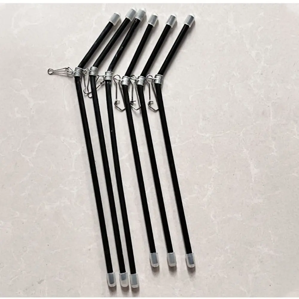 5pcs Scale Connector Fishing Pipe Balance Bracket Plastic Fishing Feeder Tools Anti-Tangle Feeder Spacer Black 22cm