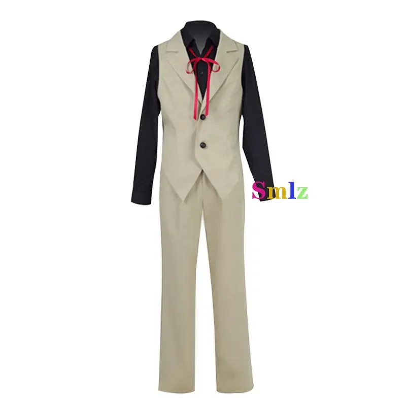 Anime Bungo Stray Dogs Cosplay Costume Set para Homens e Mulheres, Trajes de Halloween, Colete, Calças, Perucas, Kunikida, Doppo