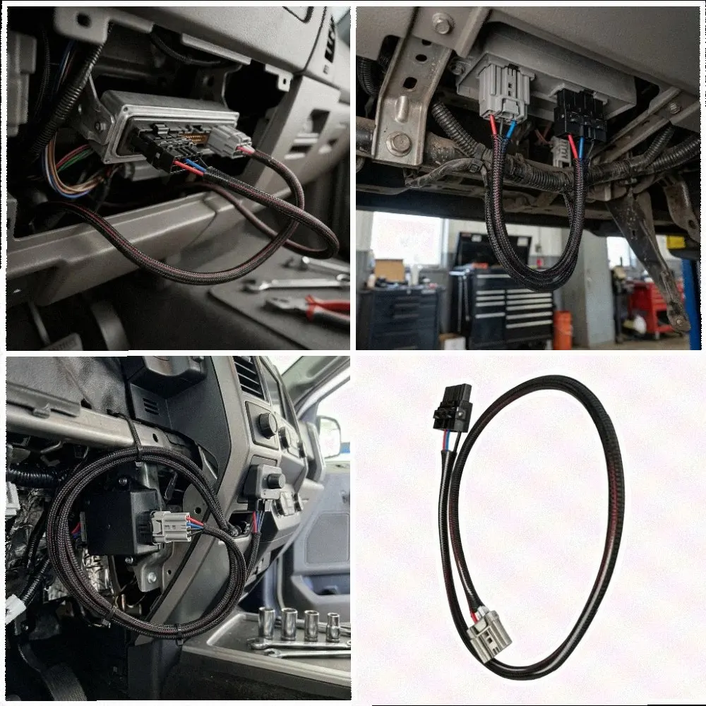 Electrical Connector Set Brake Controller Wiring Direct Replacement Part High Durability Plastic Easy Installation Design