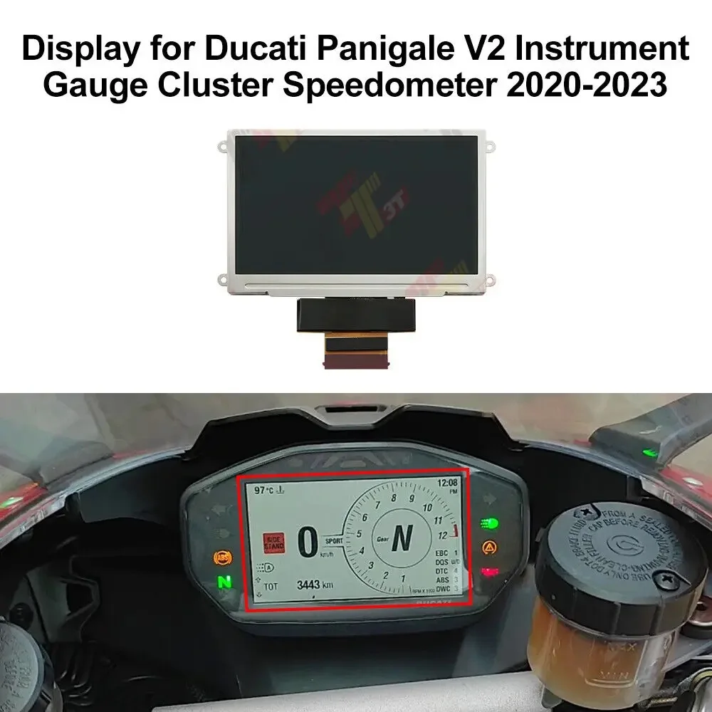 Dashboard LCD Display for Ducati Panigale V2 Instrument Gauge Cluster Speedometer 2020-2023