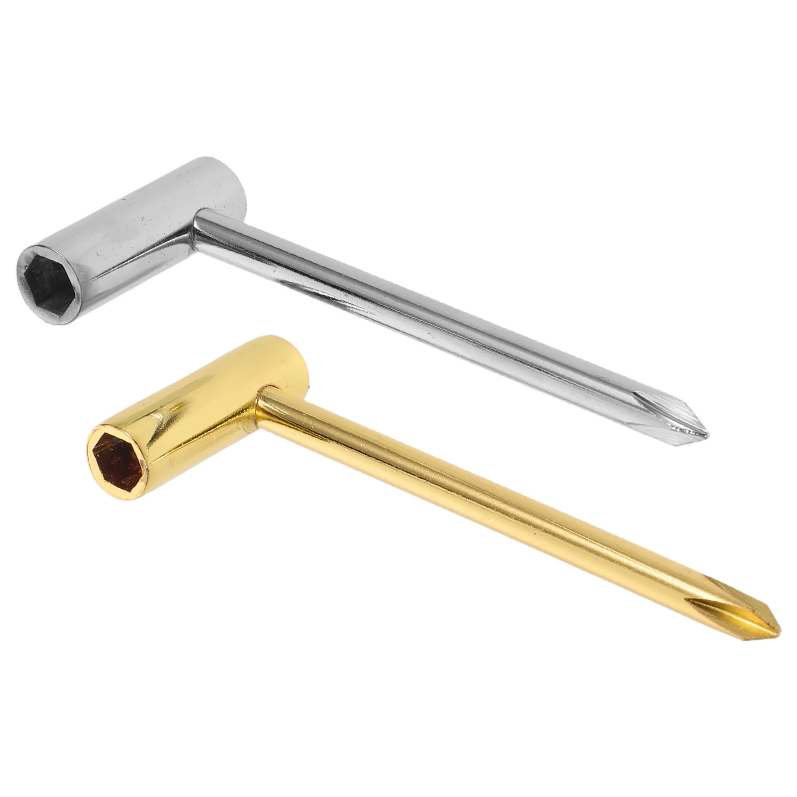 

2Pcs Guitar Truss Rod Wrench Gold Silver Premium Adjustment Tools Improve Neck Curvature Enhance Playability Guitar Repair Tool