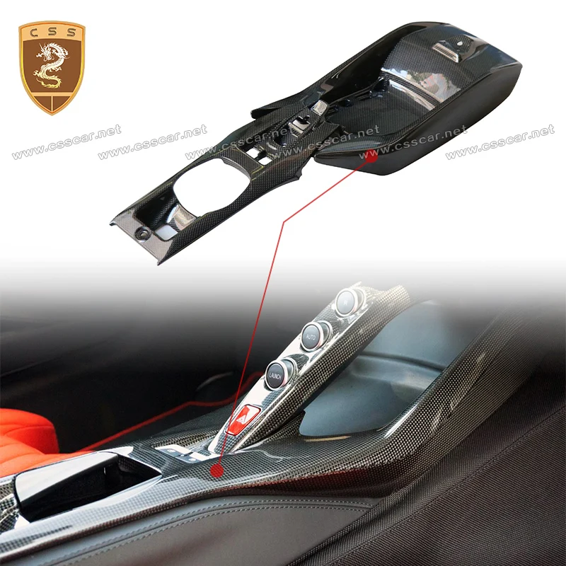 For Ferrari 812 Central Air & Volume Control Button Cover Trim Decoration Carbon Fiber Car Modification Auto Carbon Styling