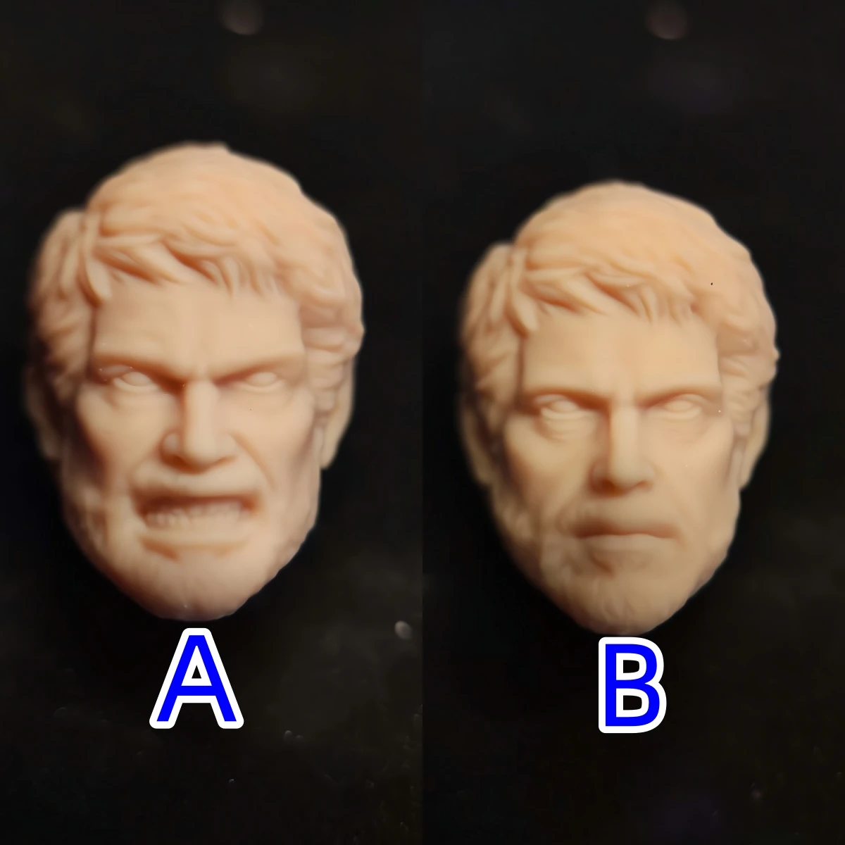 

1/12 Scale Unpainted Game Joel Head Carving Sculpt Model Toys