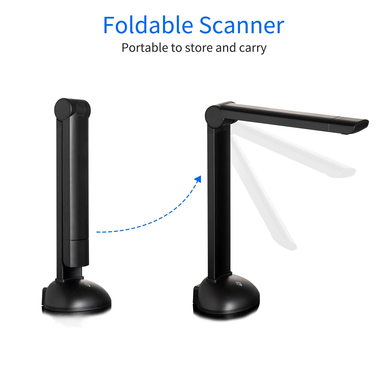 Document Book Camera Scanner 8 Mega-pixel HD High-Definition A3 Scanning Size with USB Port LED Light OCR Function Compatible