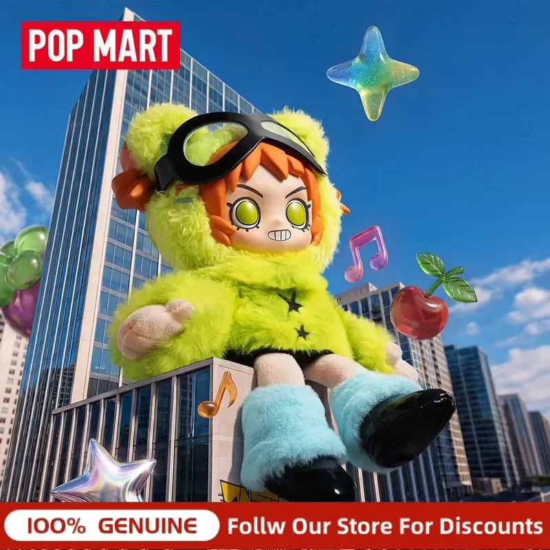 

POP MART Peach Riot Fruit Flavor Bom Plush Doll, Kawaii Pendant, Collectible Trinket, Fashion Decor, Graduation and Holiday Gift
