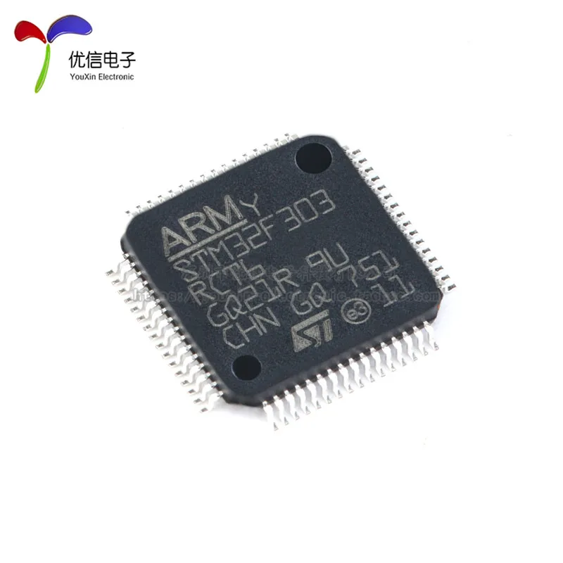 5PCS original authentic STM32F303RCT6 LQFP-64 ARM Cortex-M4 32-bit microcontroller MCU  