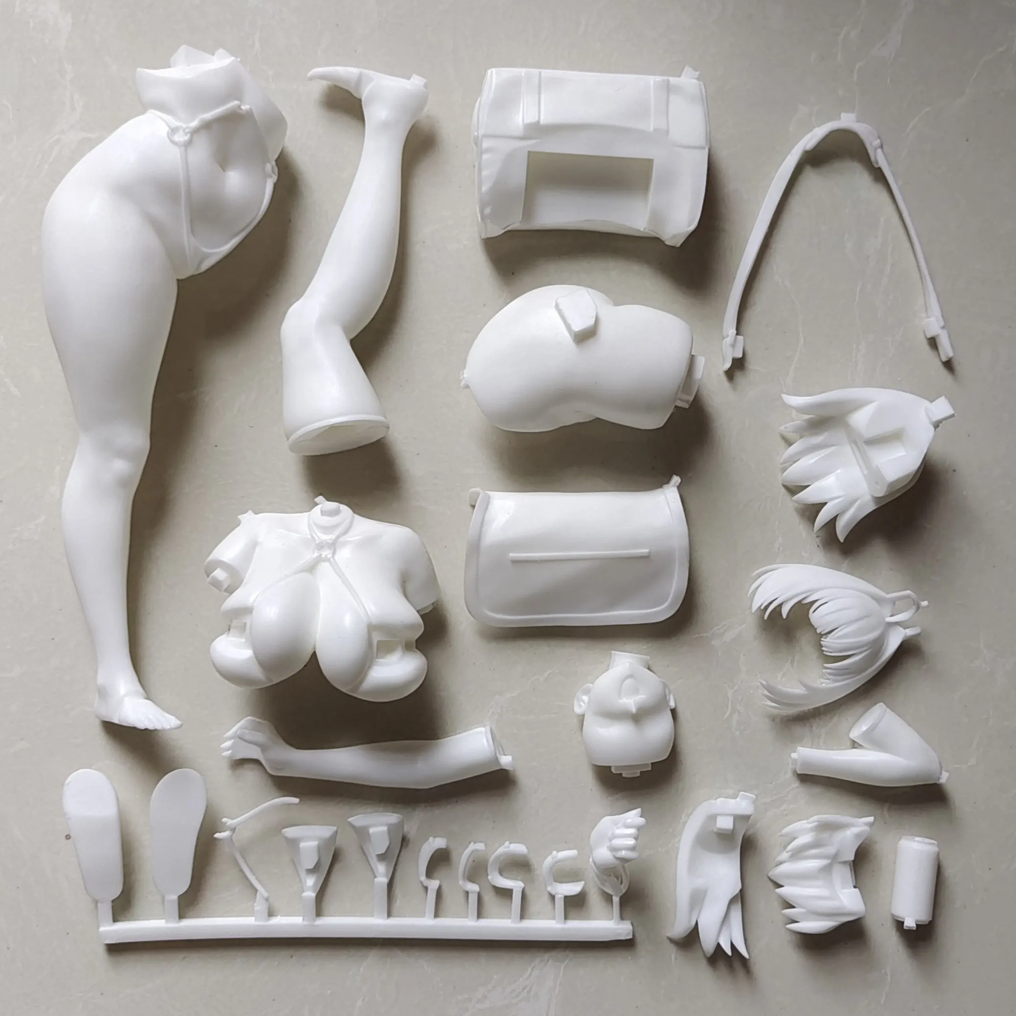 

24CM Anime Lege Figures Resin GK DIY Manual White Assembly Model Statue Toys Doll Collection Gifts