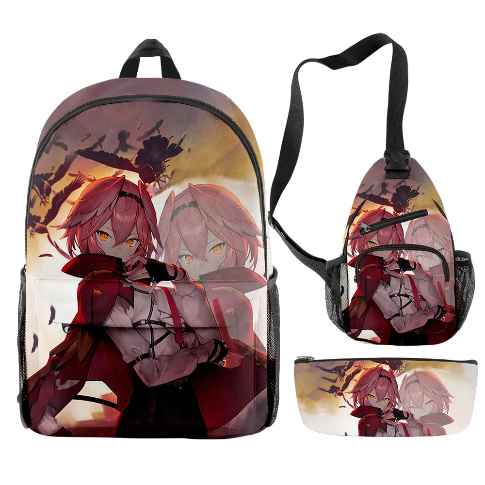 Classic Takane Lui Virtual YouTuber 3D Print 3pcs/Set pupil School Bags Trendy Travel Laptop Backpack Chest Bag Pencil Case