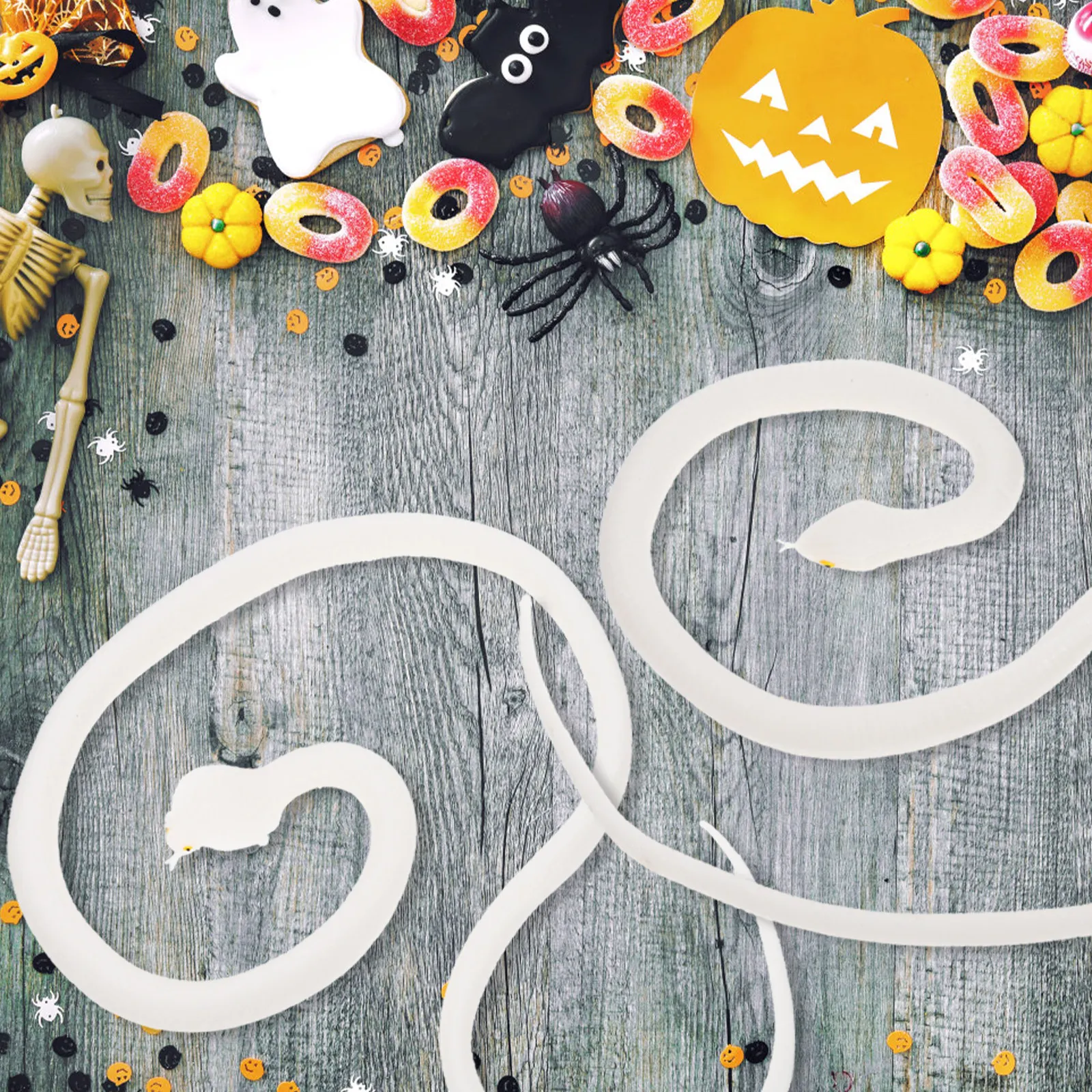 4Pcs Simulation Large Creative Supple Fake Scary Halloween Festival Prank Props Party Decoration Atmosphere