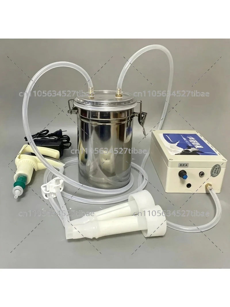 Cow and sheep milking machine, milk pumping and suction machine, arterial flushing, small and portable milking device
