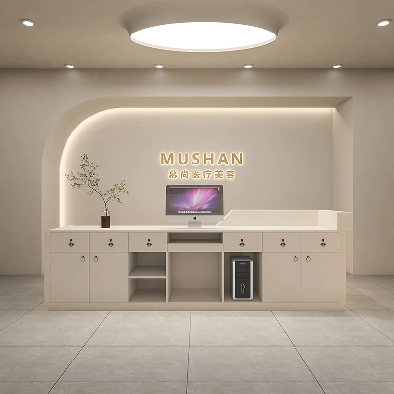 Luxury Consable Reception Desk Garden European Cashier Reception Desk Counter Modern Escrivaninha Para Quarto Office Furniture