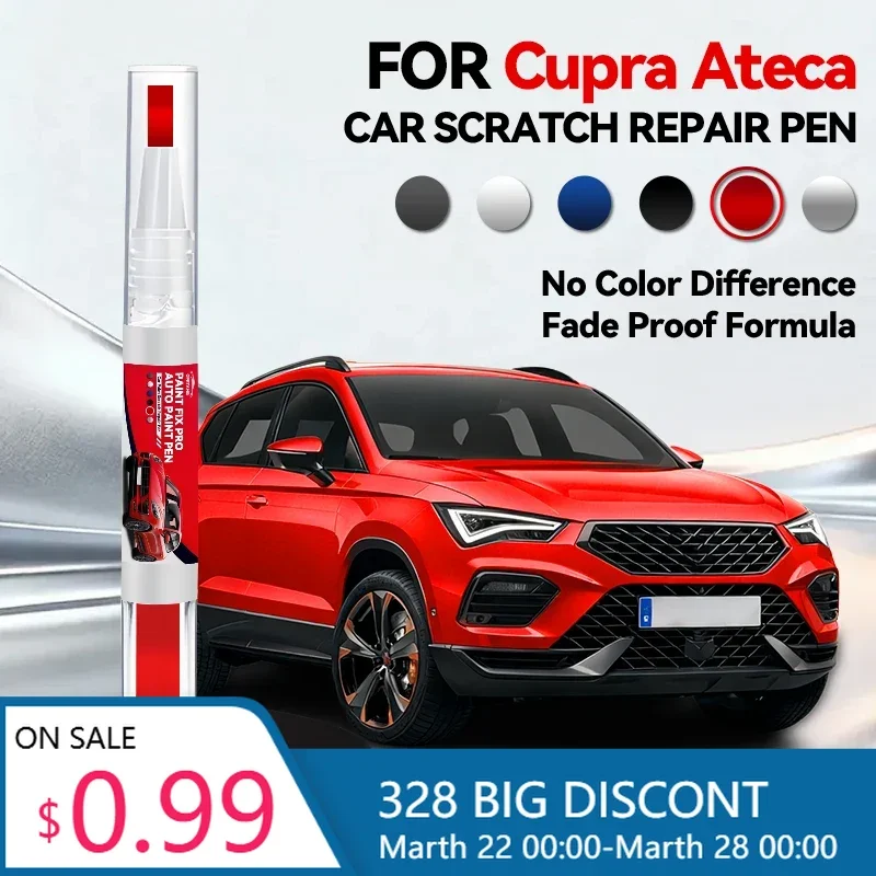 

Горячая новинка: Карандаш для ремонта автомобильной краски для CUPRA Ateca 2018-2023, аксессуары для устранения царапин, цвета Bila White и Brilliant Silver