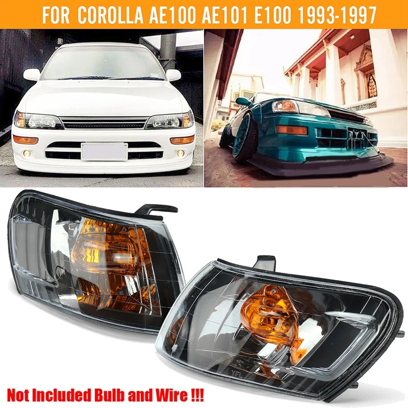 1 Pair Parking Corner Clear Lens Light For Toyota Corolla AE100 AE101 E100 1993-1997