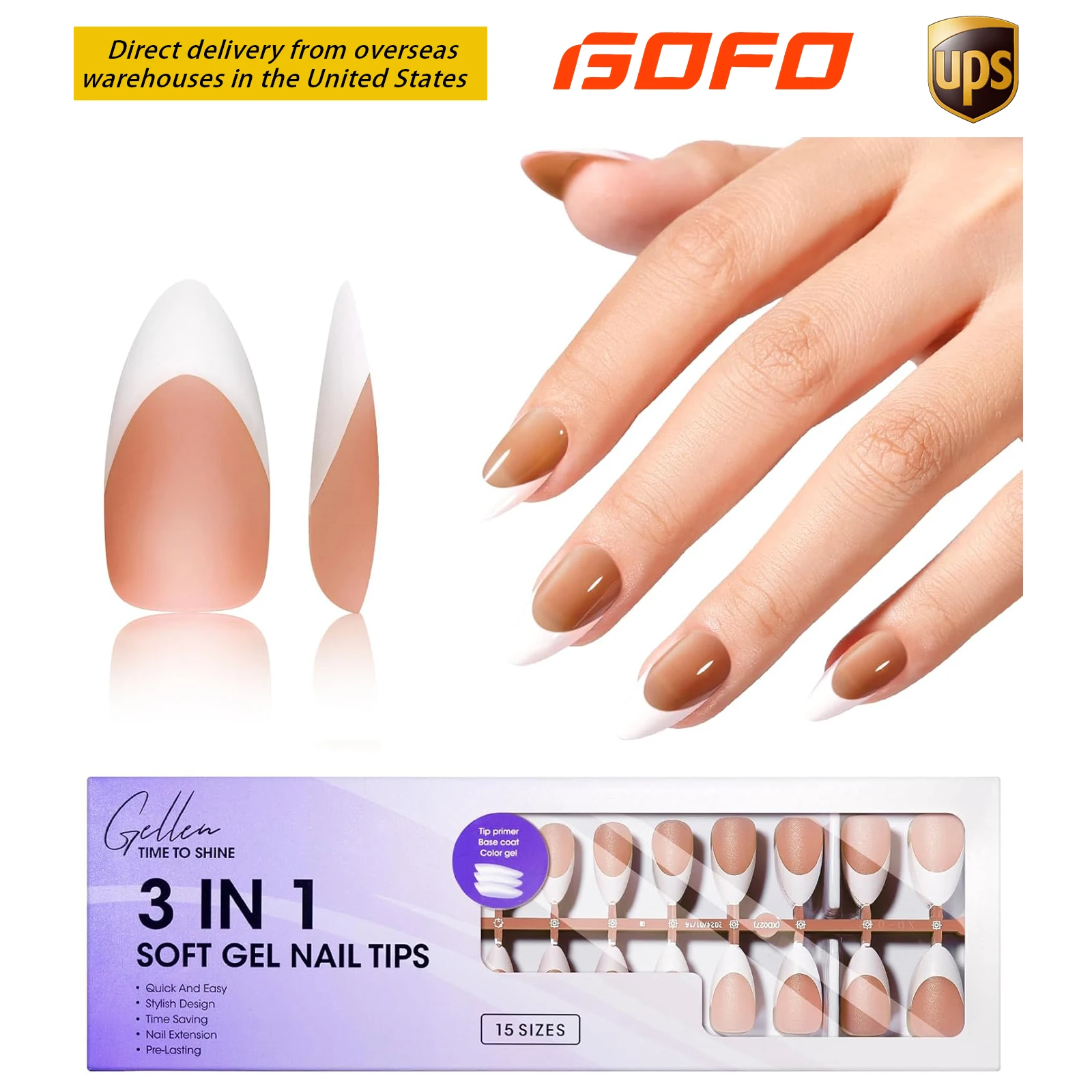 

150PCS Press On Nails Almond Shaped Gel Tips Medium Length Natural Nude Women Nail Art DIY Professional Reusable Fake Nails