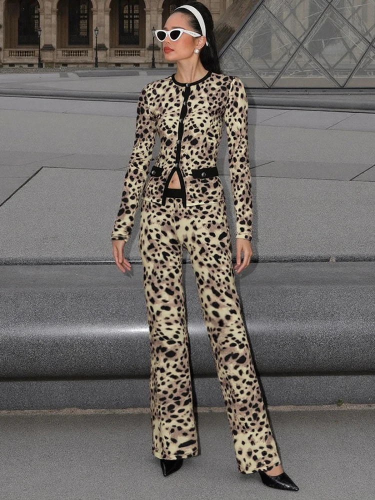 Kliou feminino estilo escritório 2 peça conjunto outono diário painéis guarnição manga cheia único breasted topos + calças finas feminino casual terno