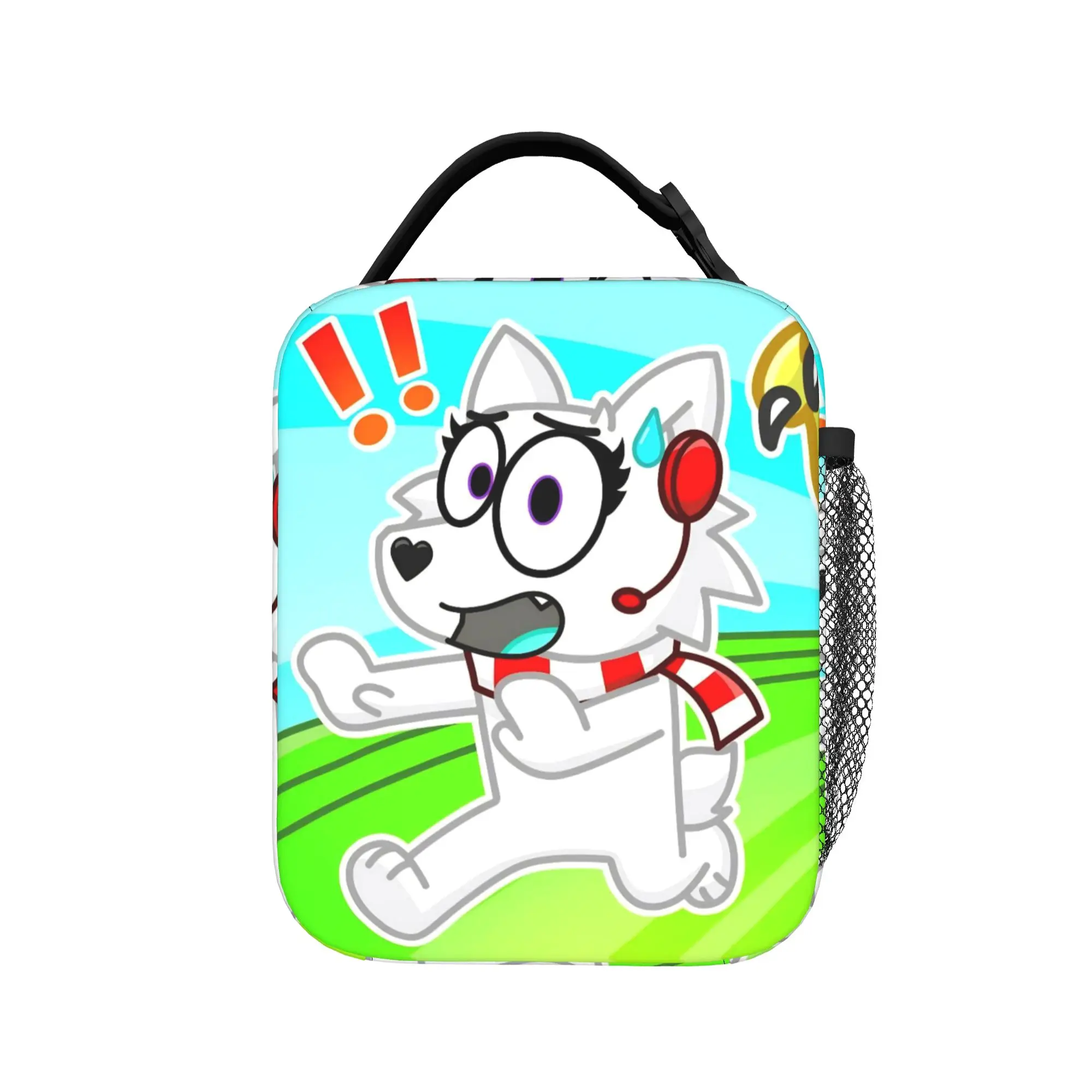 Tylers And Snowis Gaming Insulated Lunch Bag High Capacity Cute Cartoon Reusable Cooler Bag Tote Lunch Box Beach  Travel