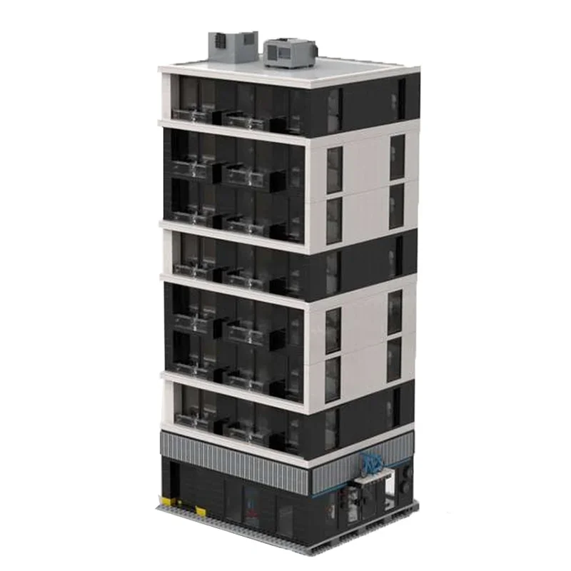 NEW 7061PCS Modular The Duo Tower Lofts Construction DIY Model Education creative idea Children Brick Toys Birthday Gifts Blocks